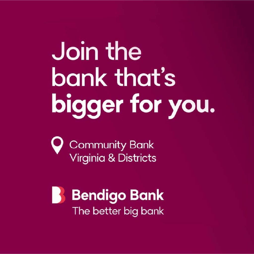 Bendigo Bank Image with their tagline and location